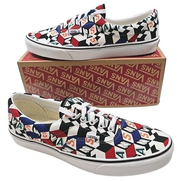 Vans ~Men\'s 12~ Era Checker Cube Multi Color Shoes Sneakers VN0A54F142X NEW. main image 8